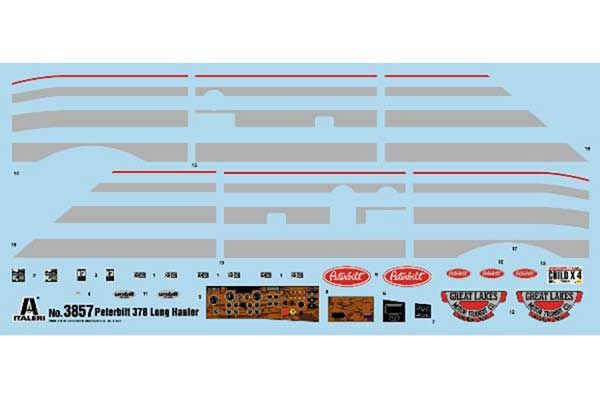 Classic Peterbilt Model 378 (ITALERI 3857) 1/24