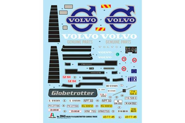 VOLVO F16 Globetrotter Canvas (Italeri 3945) 1/24