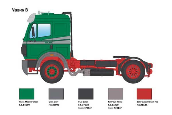 Mercedes Benz SK 1844 LS V8 (Italeri 3956) 1/24