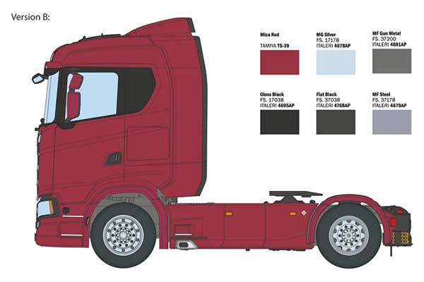 Scania S770 4x2 Normal Roof "Grey Cab" (Italeri 3971) 1/24