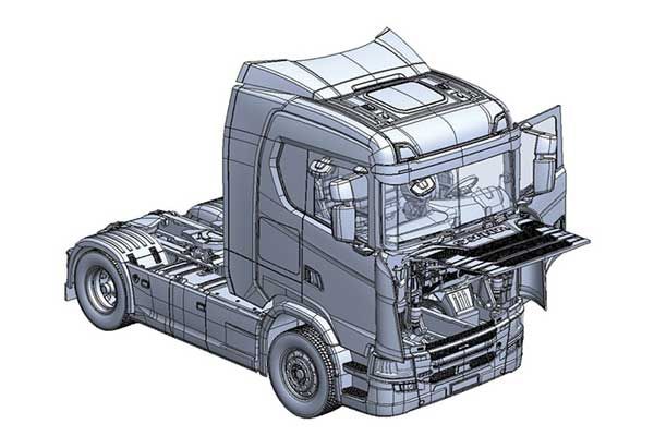 Scania S770 4x2 Normal Roof "Grey Cab" (Italeri 3971) 1/24