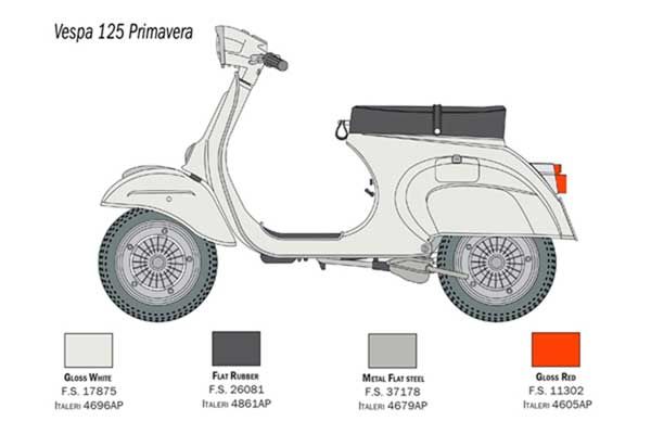 Vespa 125 Primavera (Italeri 4633) 1/9