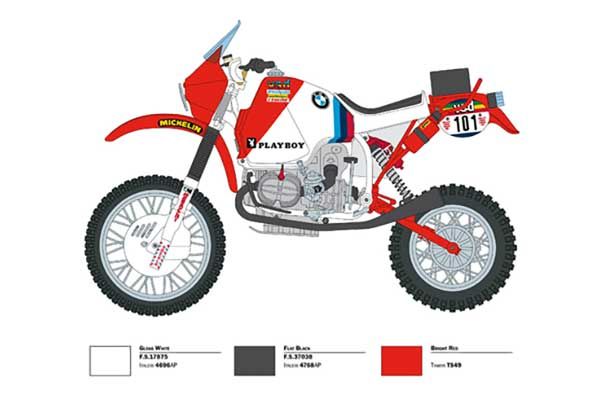 B.M.W. R80 G/S 1000 Paris Dakar 1985 (Italeri 4641) 1/9