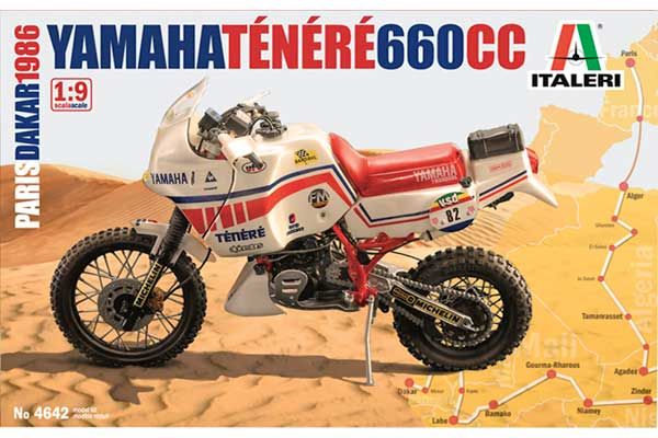 YAMAHA Ténéré 660cc Paris Dakar 1986 (Italeri 4642) 1/9