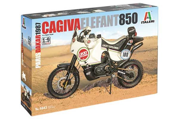 Cagiva Elefant 850 Paris-Dakar 1987 (Italeri 4643) 1/9