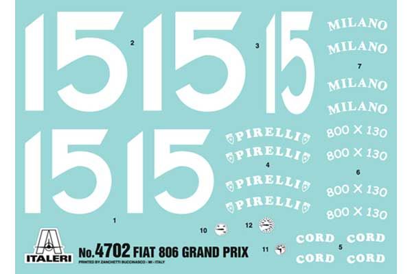 FIAT 806 GRAND PRIX (Italeri 4702) 1/12