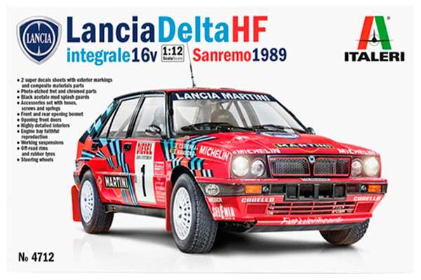 Lancia Delta HF Integrale Sanremo 1989 (Italeri 4712) 1/12 Lancia Delta HF Integrale Sanremo 1989 (Italeri 4712) 1/12