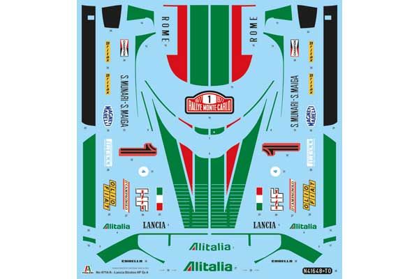 Lancia stratos HF Gr.4 Monte Carlo 1977 (Italeri 4714) 1/12