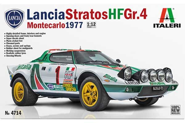 Lancia stratos HF Gr.4 Monte Carlo 1977 (Italeri 4714) 1/12