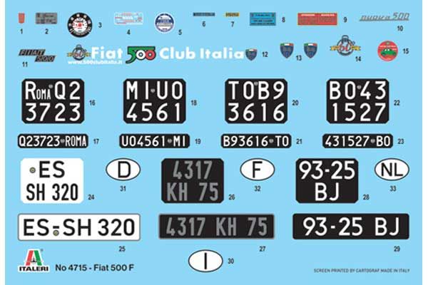 Fiat 500 F Upgraded Edition (Italeri 4715) 1/12