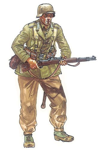 Немецкие мотоциклы (Italeri 6121) 1/72