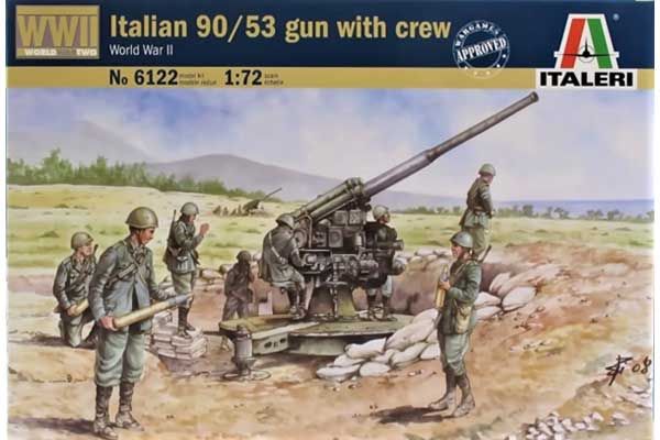 Орудие 90/53 с расчетом (ITALERI 6122) 1/72 Орудие 90/53 с расчетом (ITALERI 6122) 1/72