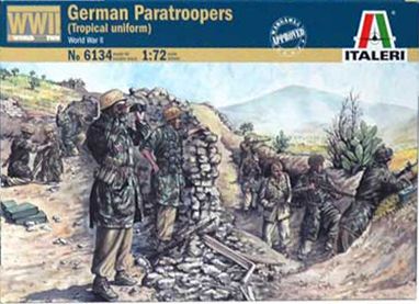 Немецкие парашютисты (тропическая форма) (Italeri 6134) 1/72