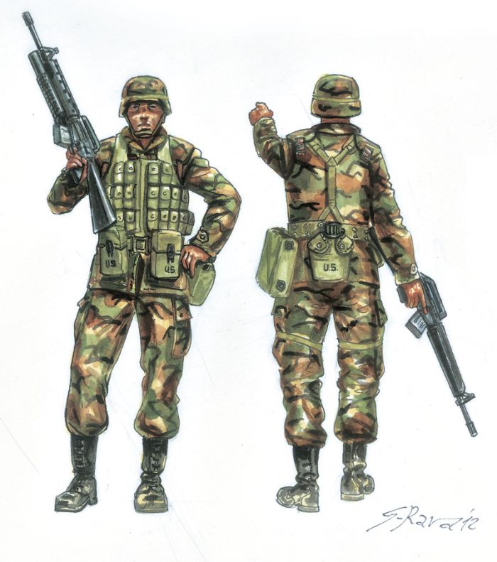 Піхота США 90-х років (Italeri 6168) 1/72
