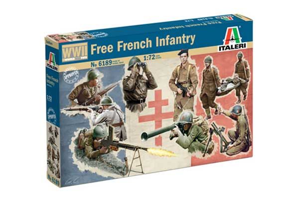 Свободная французская пехота (Italeri 6189) 1/72