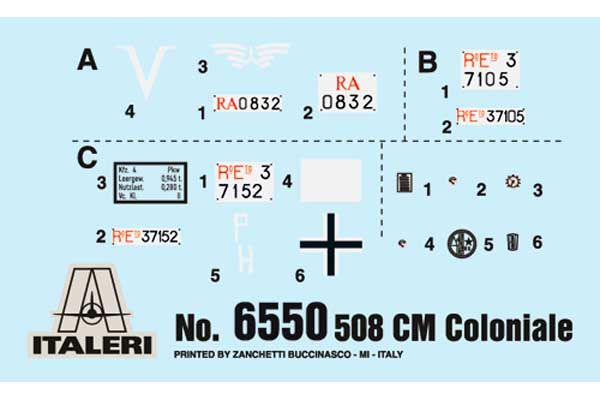 Fiat 508 CM Coloniale (Italeri 6550) 1/35
