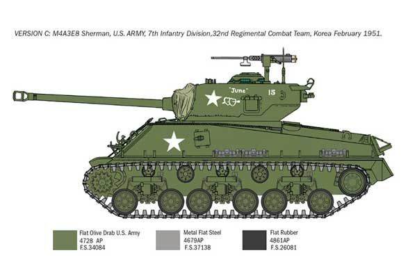 M4A3E8 Sherman (Italeri 6586) 1/35