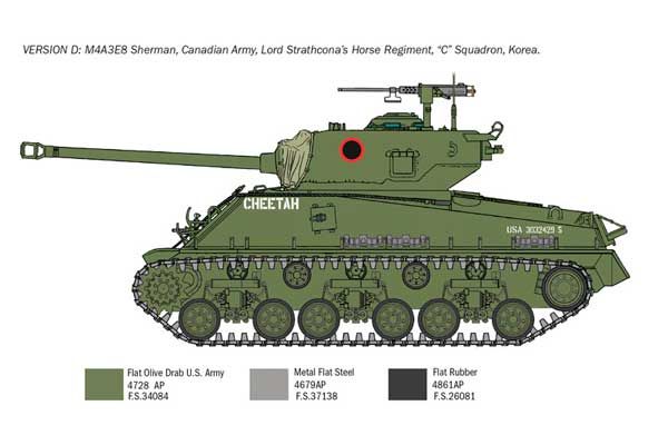 M4A3E8 Sherman (Italeri 6586) 1/35