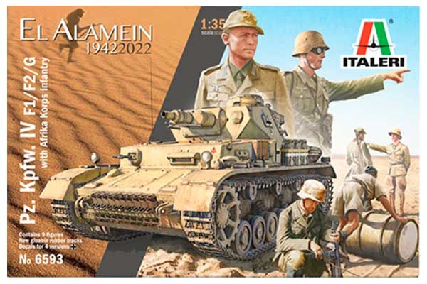 Pz.Kpfw.IV F1/F2/G с пехотой корпуса "Африка" (Italeri 6593) 1/35