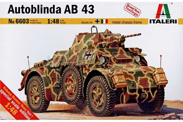 Autoblinda AB 43 (ITALERI 6603) 1/48 Autoblinda AB 43 (ITALERI 6603) 1/48
