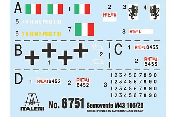 Semovente M43 da 105/25 Bassotto (Italeri 6751) 1/35