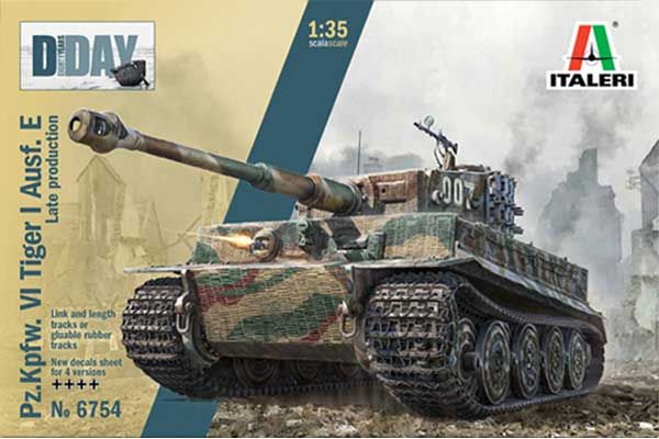 Pz.Kpfw. VI Tiger I Ausf. E позднего производства (Italeri 6754) 1/35 Pz.Kpfw. VI Tiger I Ausf. E позднего производства (Italeri 6754) 1/35
