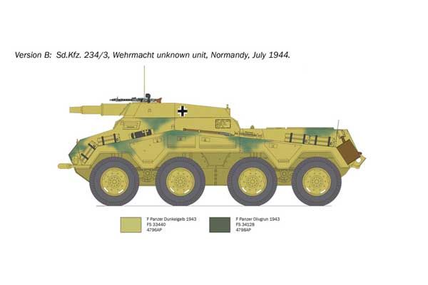 Sd. Kfz. 234/3 (Italeri 6756) 1/35
