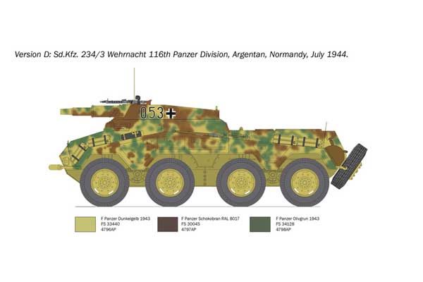 Sd. Kfz. 234/3 (Italeri 6756) 1/35