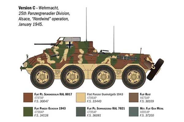 Sd. Kfz. 234/1 (Italeri 6757) 1/35