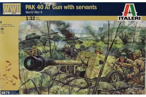 PAK 40 - противотанковая пушка с расчетом (ITALERI 6879) 1/72 PAK 40 - противотанковая пушка с расчетом (ITALERI 6879) 1/72