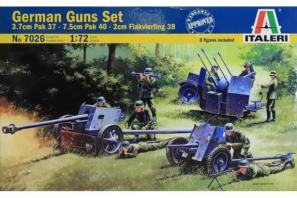 Набор немецких орудий Pak 37, Pak 40, Flak 38 (Italeri 7026) 1/72 Набор немецких орудий Pak 37, Pak 40, Flak 38 (Italeri 7026) 1/72