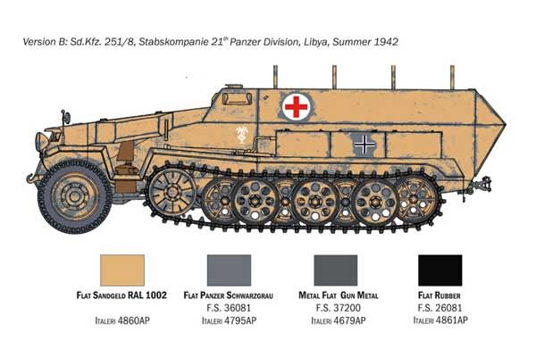 Sd.Kfz. 251/8 Медична (Italeri 7077) 1/72