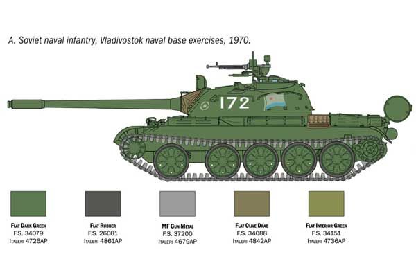 T-55 A (Italeri 7081) 1/72
