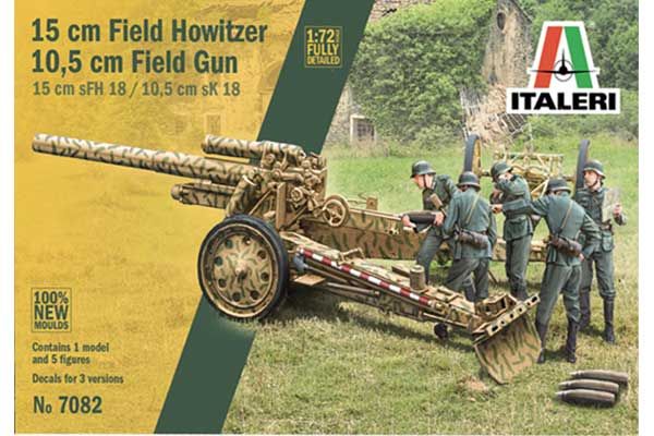 15-см гаубица / 10,5-см пушка полевая (Italeri 7082) 1/72 15-см гаубица / 10,5-см пушка полевая (Italeri 7082) 1/72