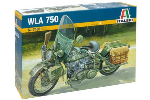 Мотоцикл армії США WLA 750 (Italeri 7401) 1/9