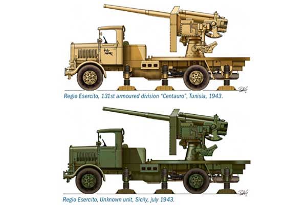 Autocannone 3RO з зенітною гарматою 90/53 (Italeri 7508) 1/72