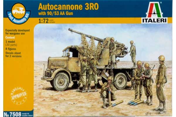 Autocannone 3RO із зенітною гарматою 90/53 (Italeri 7508) 1/72 Autocannone 3RO із зенітною гарматою 90/53 (Italeri 7508) 1/72