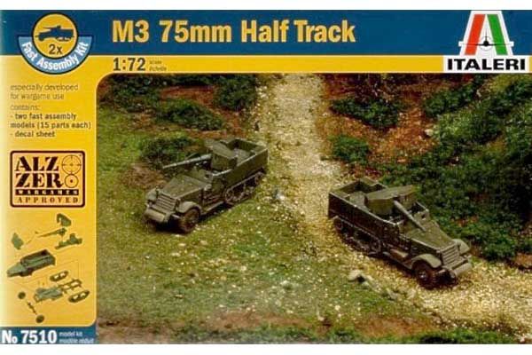 Самоходка M3 с 75-мм пушкой (Italeri 7510) 1/72