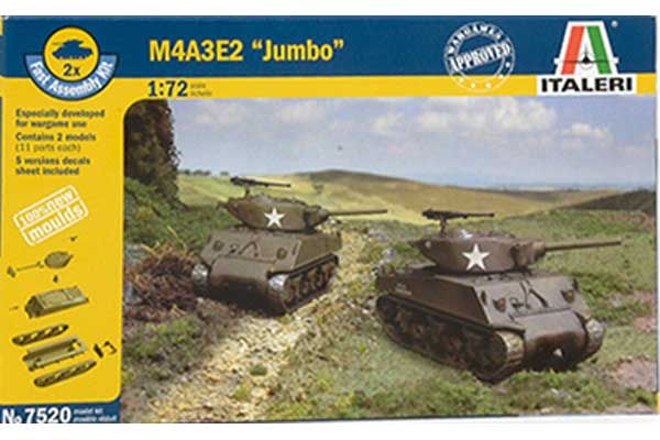Модель танка M4A3E2 (Italeri 7520) 1/72