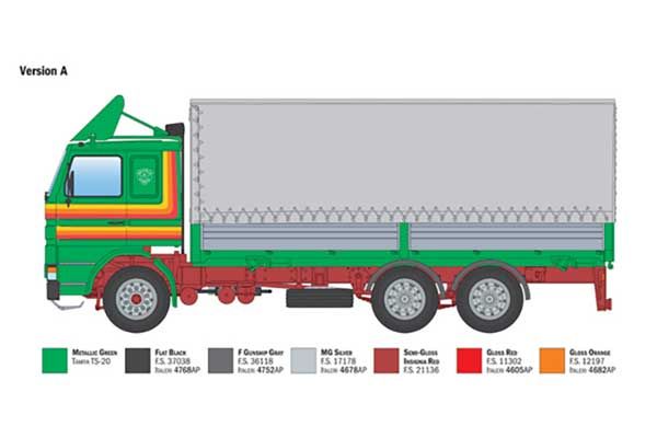 Scania 142H 6x2 Canvas (Italeri 90762) 1/24