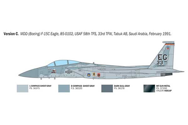 F-15C Eagle (Italeri 92763) 1/48