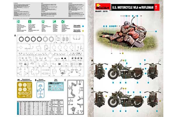 Американский стрелок с мотоциклом (MiniArt 35179) 1/35