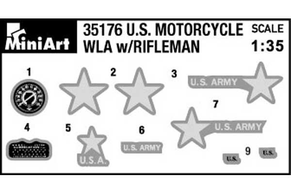 Американский стрелок с мотоциклом (MiniArt 35179) 1/35