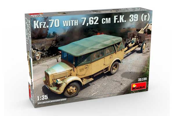 Автомобиль Kfz.70 с Пушкой 7,62 cm F.K. 39 (r) (MiniArt 35189) 1/35