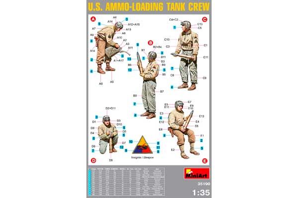 Американский танковый экипаж за погрузкой боезапаса (MiniArt 35190) 1/35