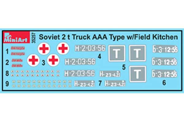 Радянський двотонний вантажний автомобіль з польовою кухньою (MiniArt 35257) 1/35