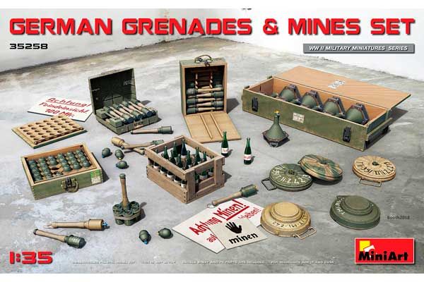 Набор Немецких Гранат с Минами (MiniArt 35258) 1/35