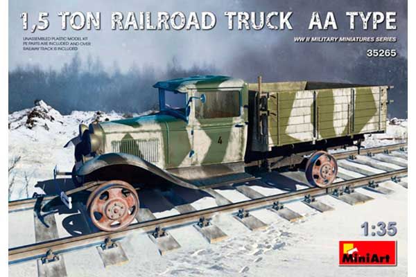 1,5 Тонный Железнодорожный Грузовой Автомобиль Тип АА (MiniArt 35265) 1/35 1,5 Тонный Железнодорожный Грузовой Автомобиль Тип АА (MiniArt 35265) 1/35