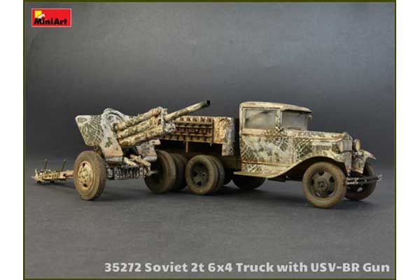 Радянська 2-х Тонна вантажівка 6X4 з 76-мм УСВ-БР Гарматою (MiniArt 35272) 1/35