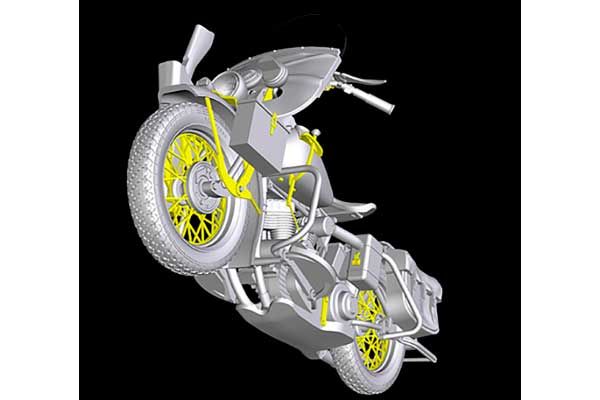 Американские мотоциклы на ремонте (MiniArt 35284) 1/35